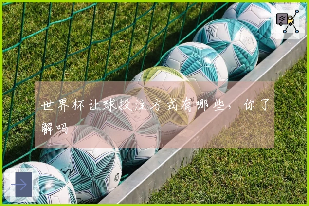 世界杯让球投注方式有哪些，你了解吗