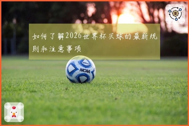 如何了解2026世界杯买球的最新规则和注意事项
